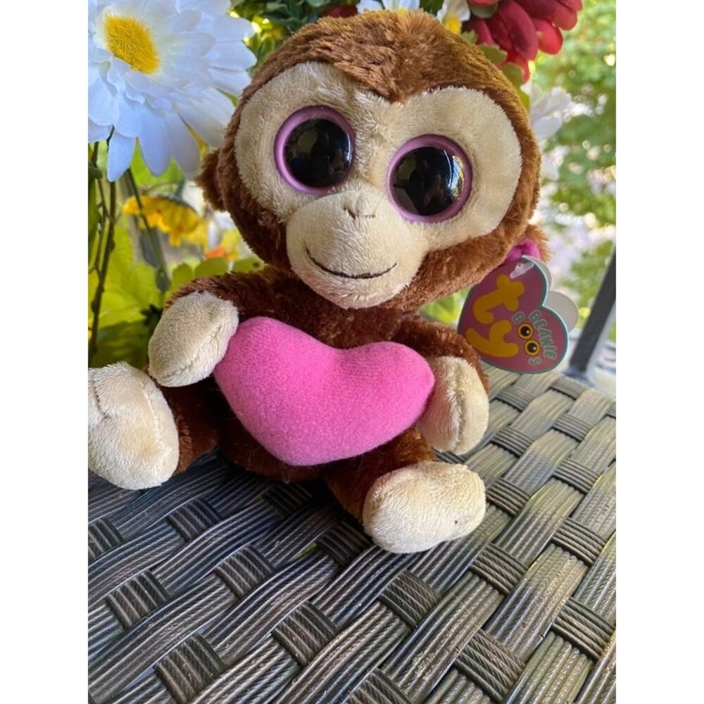 ^Ty Beanie Boos – Casanova the Valentine Monkey (Retired 2010 Edition)